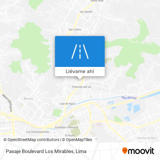 Mapa de Pasaje Boulevard Los Mirables