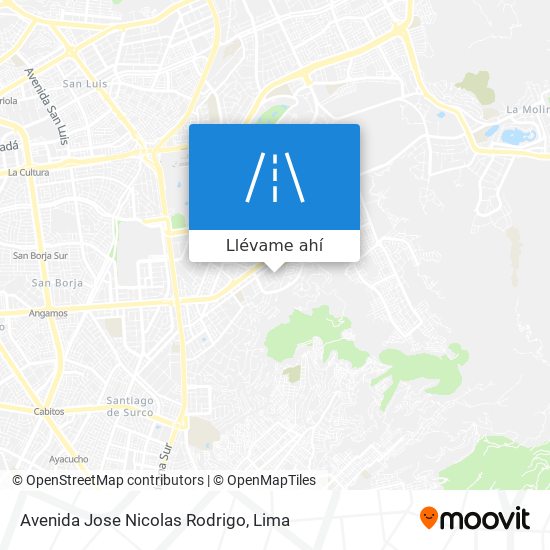 Mapa de Avenida Jose Nicolas Rodrigo