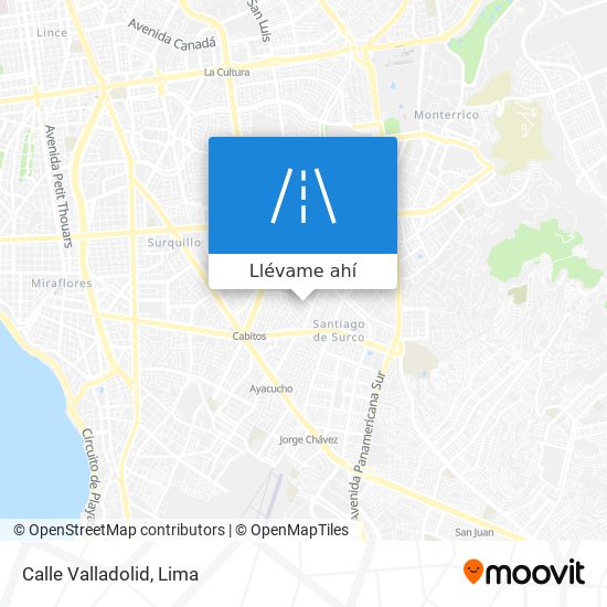 Mapa de Calle Valladolid