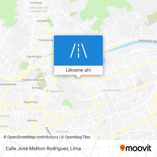 Mapa de Calle José Meliton Rodriguez