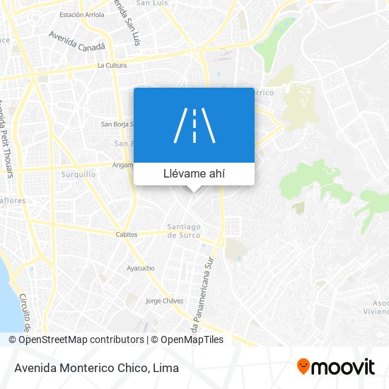 Mapa de Avenida Monterico Chico