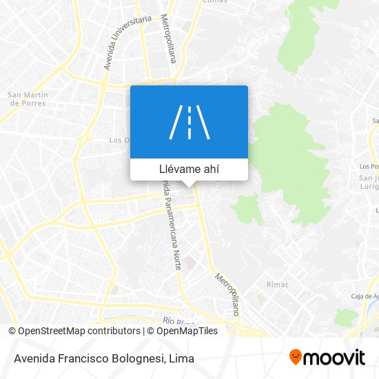 Mapa de Avenida Francisco Bolognesi