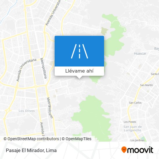 Mapa de Pasaje El Mirador