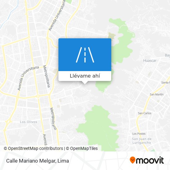 Mapa de Calle Mariano Melgar