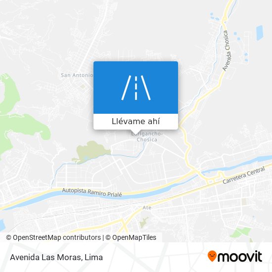 Mapa de Avenida Las Moras