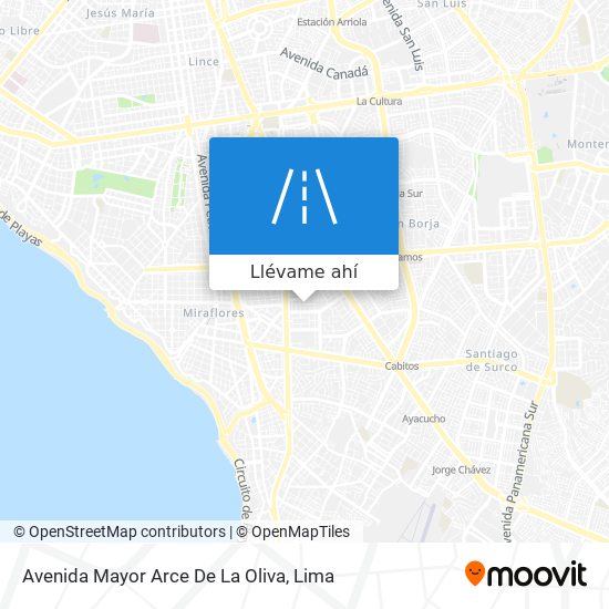 Mapa de Avenida Mayor Arce De La Oliva