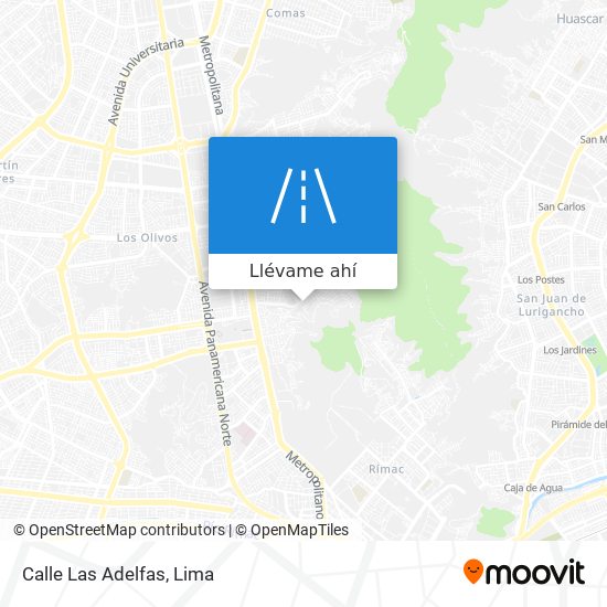 Mapa de Calle Las Adelfas