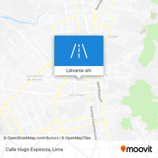 Mapa de Calle Hugo Espinoza