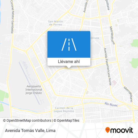 Mapa de Avenida Tomás Valle