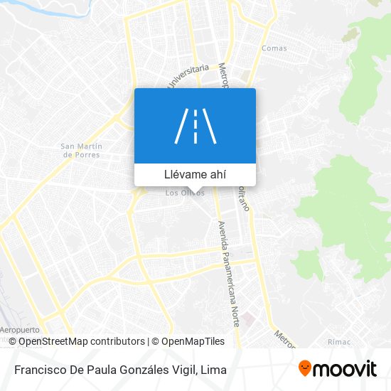 Mapa de Francisco De Paula Gonzáles Vigil