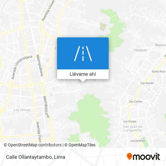 Mapa de Calle Ollantaytambo