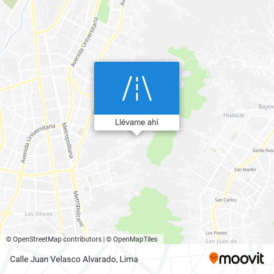 Mapa de Calle Juan Velasco Alvarado