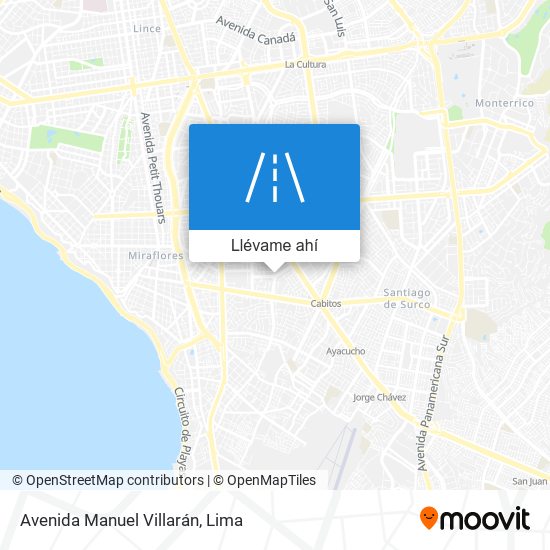 Mapa de Avenida Manuel Villarán