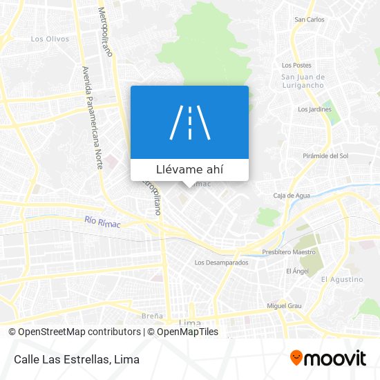 Mapa de Calle Las Estrellas