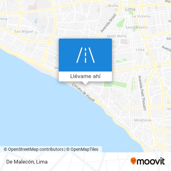 Mapa de De Malecón