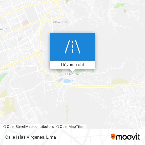 Mapa de Calle Islas Virgenes