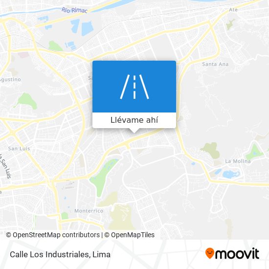 Mapa de Calle Los Industriales