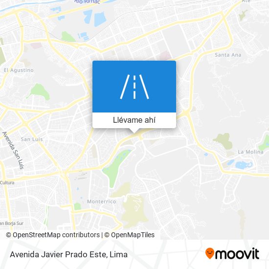 Mapa de Avenida Javier Prado Este