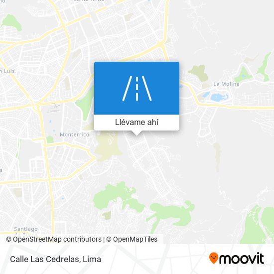 Mapa de Calle Las Cedrelas