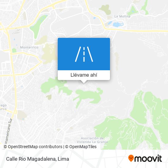 Mapa de Calle Rio Magadalena
