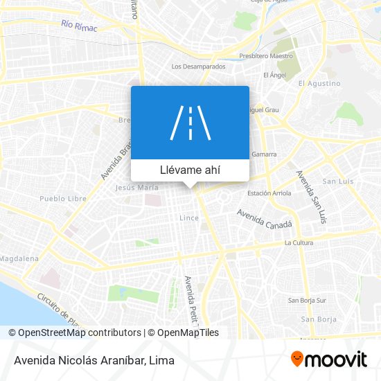 Mapa de Avenida Nicolás Araníbar