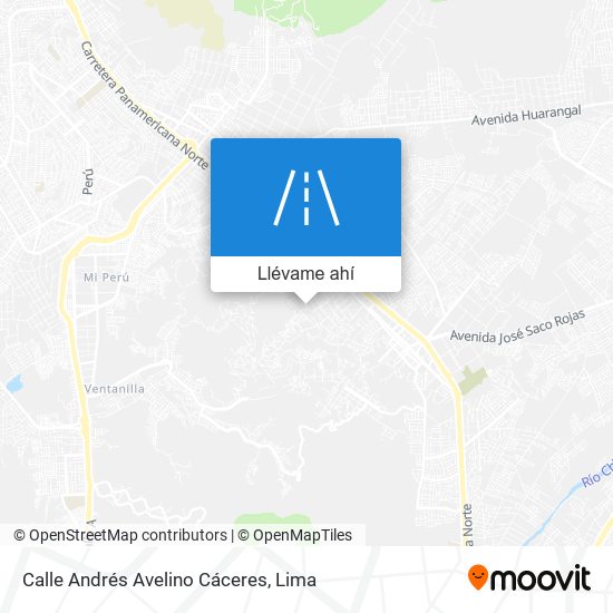 Mapa de Calle Andrés Avelino Cáceres