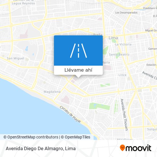 Mapa de Avenida Diego De Almagro