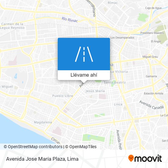 Mapa de Avenida Jose María Plaza