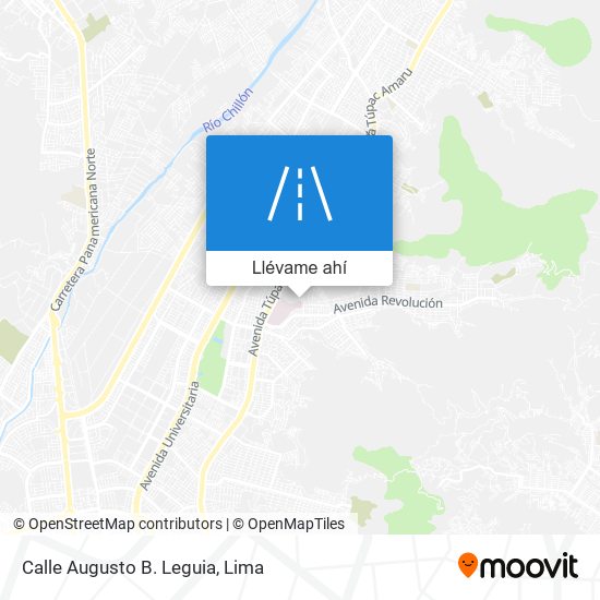Mapa de Calle Augusto B. Leguia