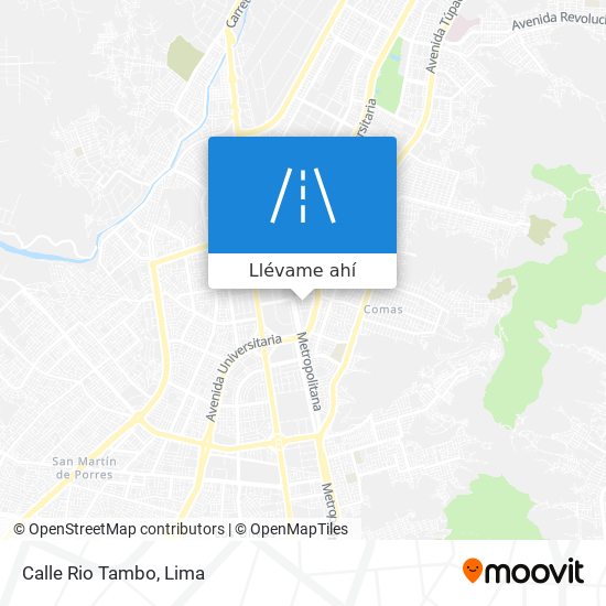 Mapa de Calle Rio Tambo