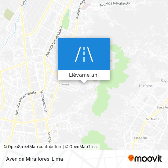 Mapa de Avenida Miraflores