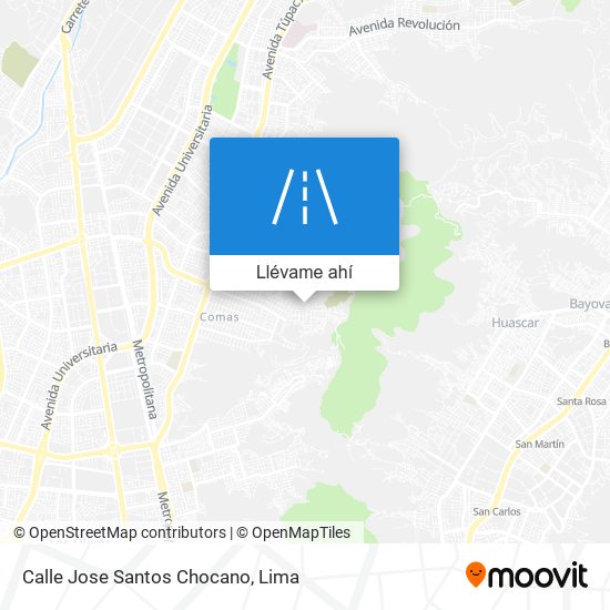 Mapa de Calle Jose Santos Chocano