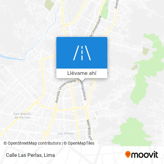 Mapa de Calle Las Perlas