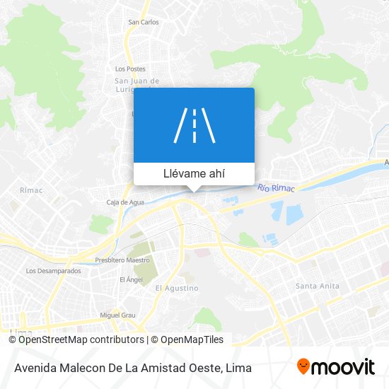 Mapa de Avenida Malecon De La Amistad Oeste