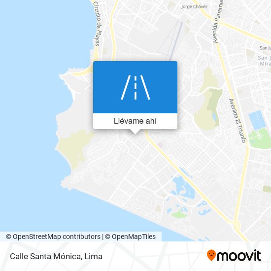Mapa de Calle Santa Mónica