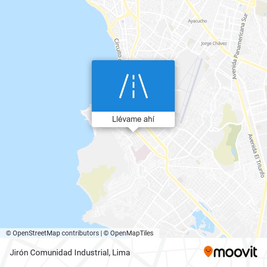 Mapa de Jirón Comunidad Industrial