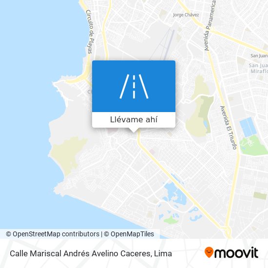 Mapa de Calle Mariscal Andrés Avelino Caceres