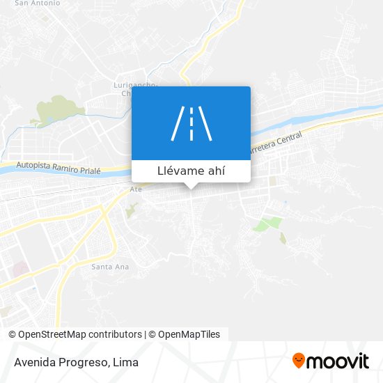 Mapa de Avenida Progreso