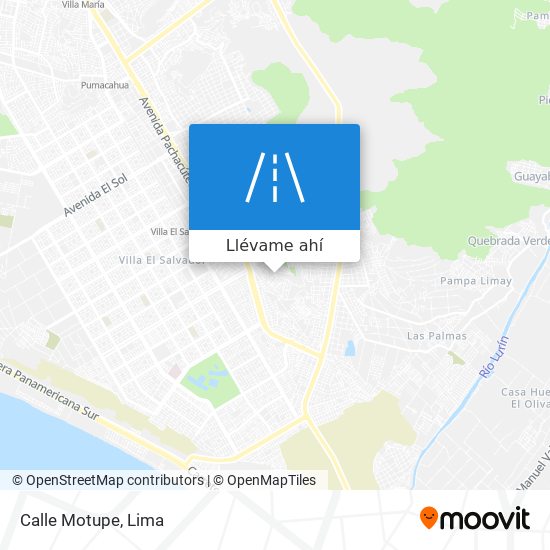 Mapa de Calle Motupe