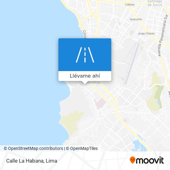 Mapa de Calle La Habana