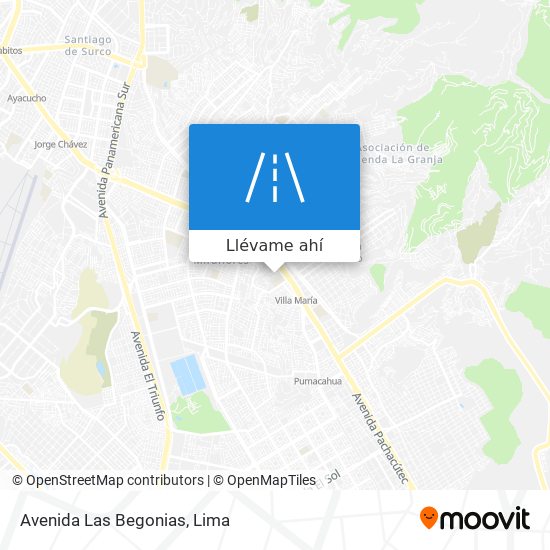 Mapa de Avenida Las Begonias