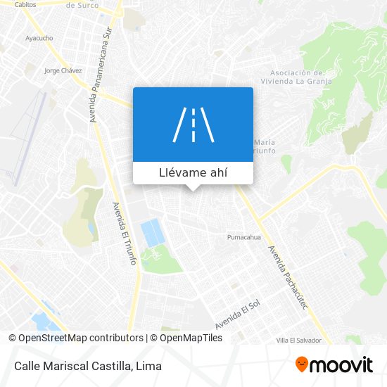 Mapa de Calle Mariscal Castilla
