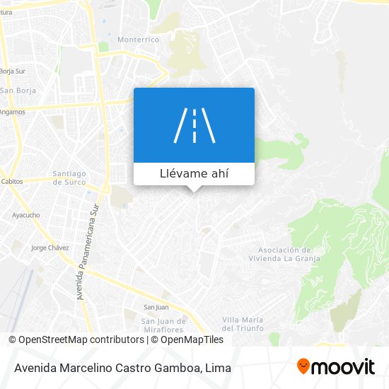 Mapa de Avenida Marcelino Castro Gamboa