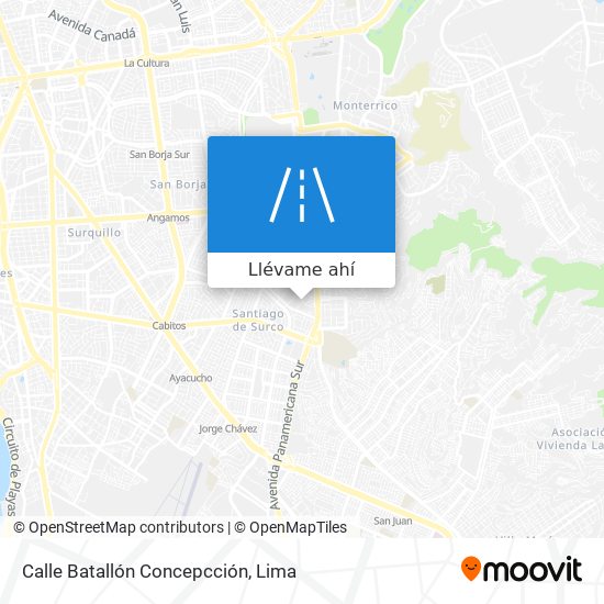 Mapa de Calle Batallón Concepcción