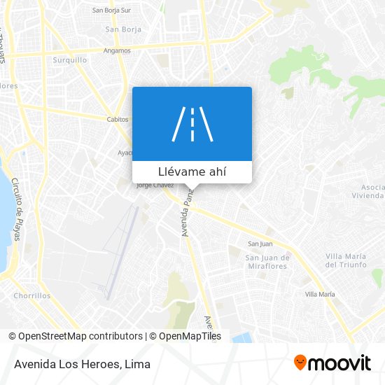 Mapa de Avenida Los Heroes