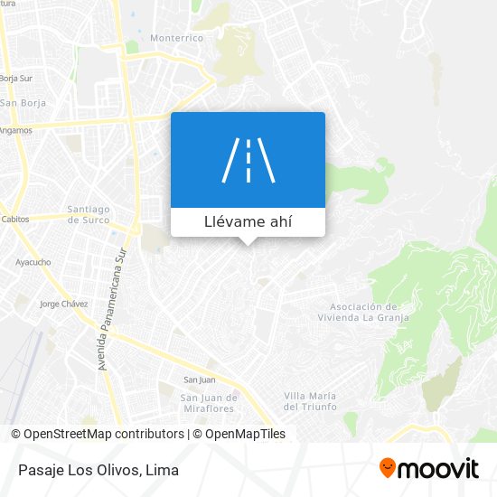 Mapa de Pasaje Los Olivos