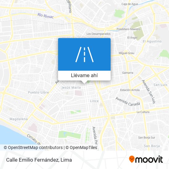 Mapa de Calle Emilio Fernández