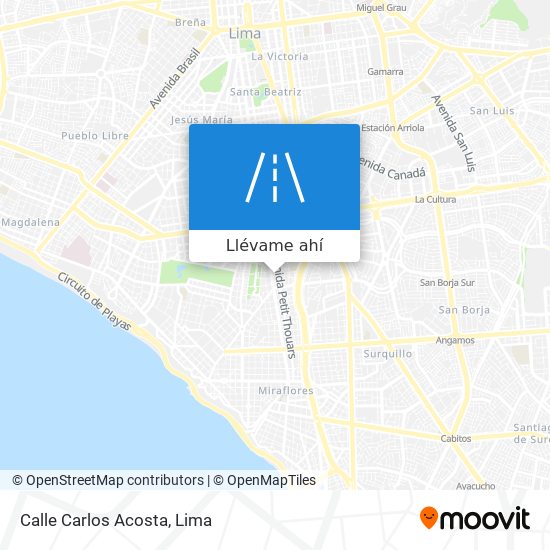 Mapa de Calle Carlos Acosta