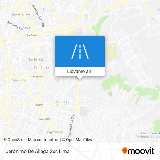 Mapa de Jerónimo De Aliaga Sur