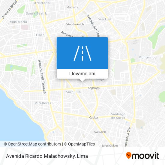 Mapa de Avenida Ricardo Malachowsky